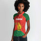 Afro Cricket Zimbabwe Custom Women Polo Shirt Go Chevrons 2003 Color - African Pride