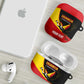 Custom Uganda Cricket AirPods Case Go Cranes African Pattern