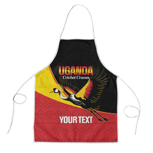 Custom Uganda Cricket Apron Go Cranes African Pattern