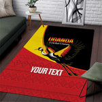 Afro Cricket Uganda Custom Area Rug Go Cranes African Pattern - African Pride