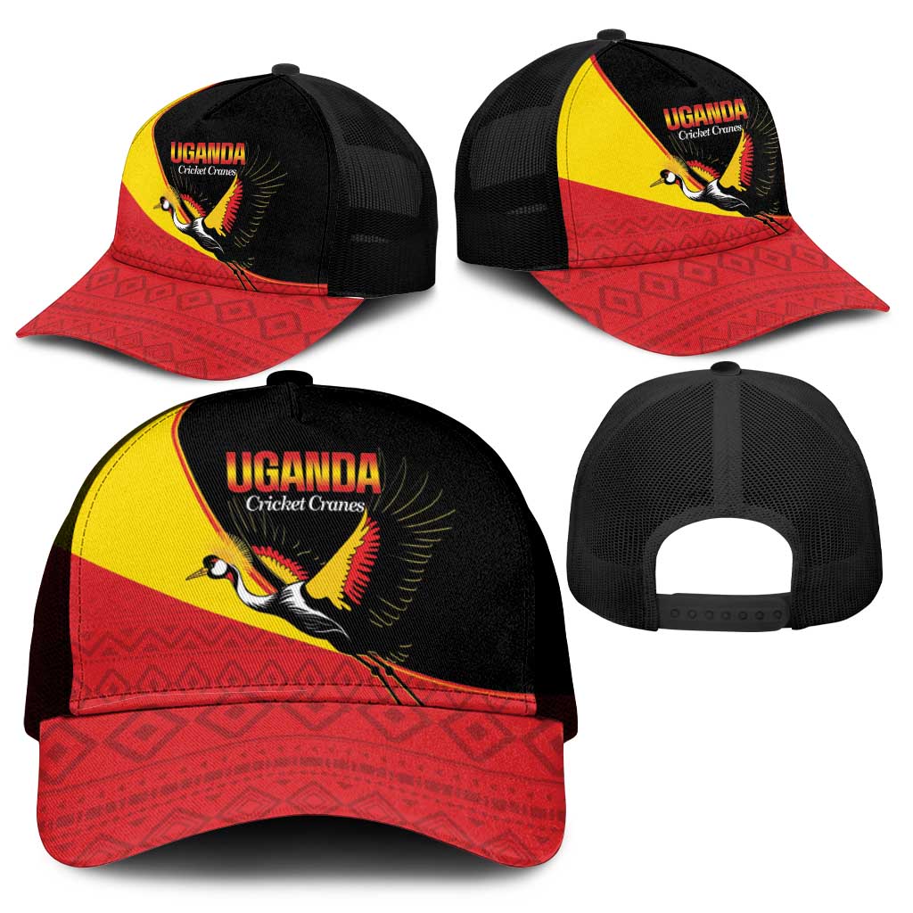 Uganda Cricket Baseball Net Cap Go Cranes African Pattern - African Pride