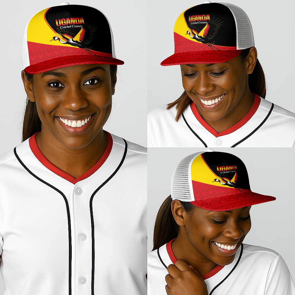Uganda Cricket Baseball Net Cap Go Cranes African Pattern - African Pride