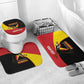 Custom Uganda Cricket Bathroom Set Go Cranes African Pattern