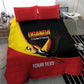 Afro Cricket Uganda Custom Bedding Set Go Cranes African Pattern - African Pride