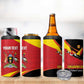Afro Cricket Uganda Custom 4 in 1 Can Cooler Tumbler Go Cranes African Pattern - African Pride