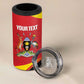 Afro Cricket Uganda Custom 4 in 1 Can Cooler Tumbler Go Cranes African Pattern - African Pride