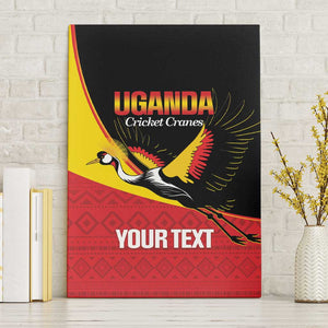 Afro Cricket Uganda Custom Canvas Wall Art Go Cranes African Pattern - African Pride