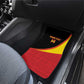 Afro Cricket Uganda Custom Car Mats Go Cranes African Pattern - African Pride