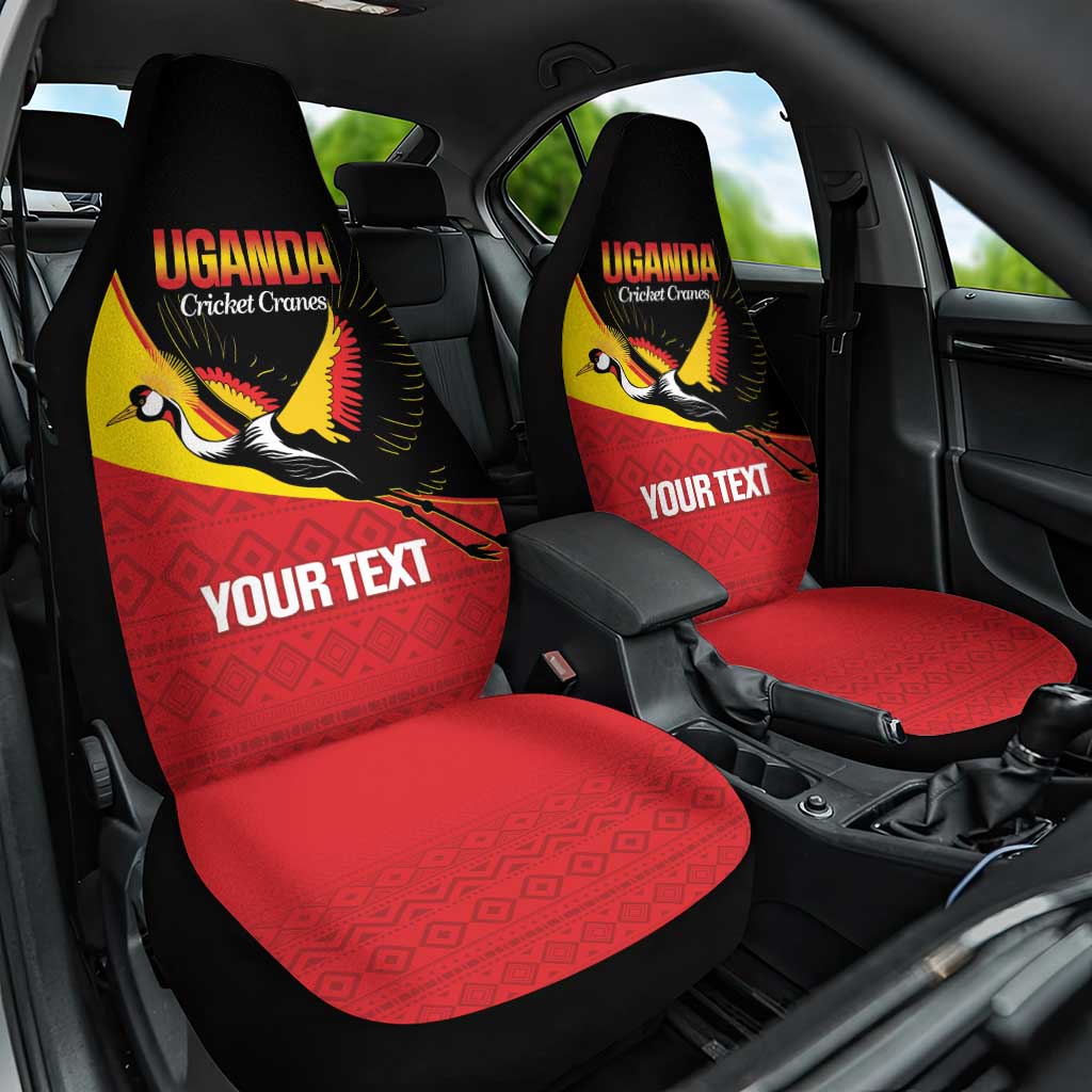 Afro Cricket Uganda Custom Car Seat Cover Go Cranes African Pattern - African Pride