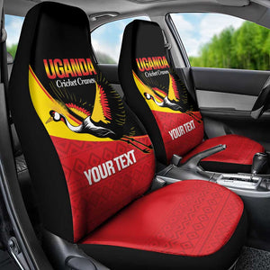 Afro Cricket Uganda Custom Car Seat Cover Go Cranes African Pattern - African Pride