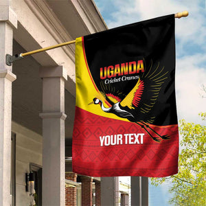 Afro Cricket Uganda Custom Garden Flag Go Cranes African Pattern - African Pride