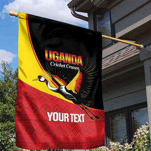 Afro Cricket Uganda Custom Garden Flag Go Cranes African Pattern - African Pride