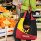 Afro Cricket Uganda Custom Grocery Bag Go Cranes African Pattern - African Pride