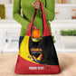Afro Cricket Uganda Custom Grocery Bag Go Cranes African Pattern - African Pride