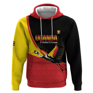 Afro Cricket Uganda Custom Hoodie Go Cranes African Pattern - African Pride