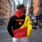Afro Cricket Uganda Custom Hoodie Go Cranes African Pattern - African Pride