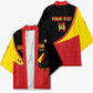 Custom Uganda Cricket Kimono Go Cranes African Pattern