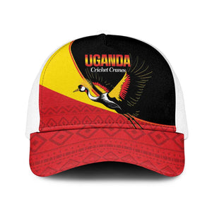Uganda Cricket Mesh Trucker Cap Go Cranes African Pattern - African Pride