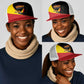 Uganda Cricket Mesh Trucker Cap Go Cranes African Pattern - African Pride