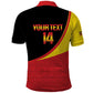 Afro Cricket Uganda Custom Polo Shirt Go Cranes African Pattern - African Pride