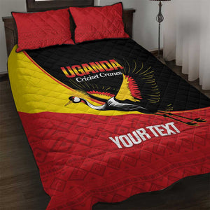 Afro Cricket Uganda Custom Quilt Bed Set Go Cranes African Pattern - African Pride