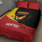 Afro Cricket Uganda Custom Quilt Bed Set Go Cranes African Pattern - African Pride