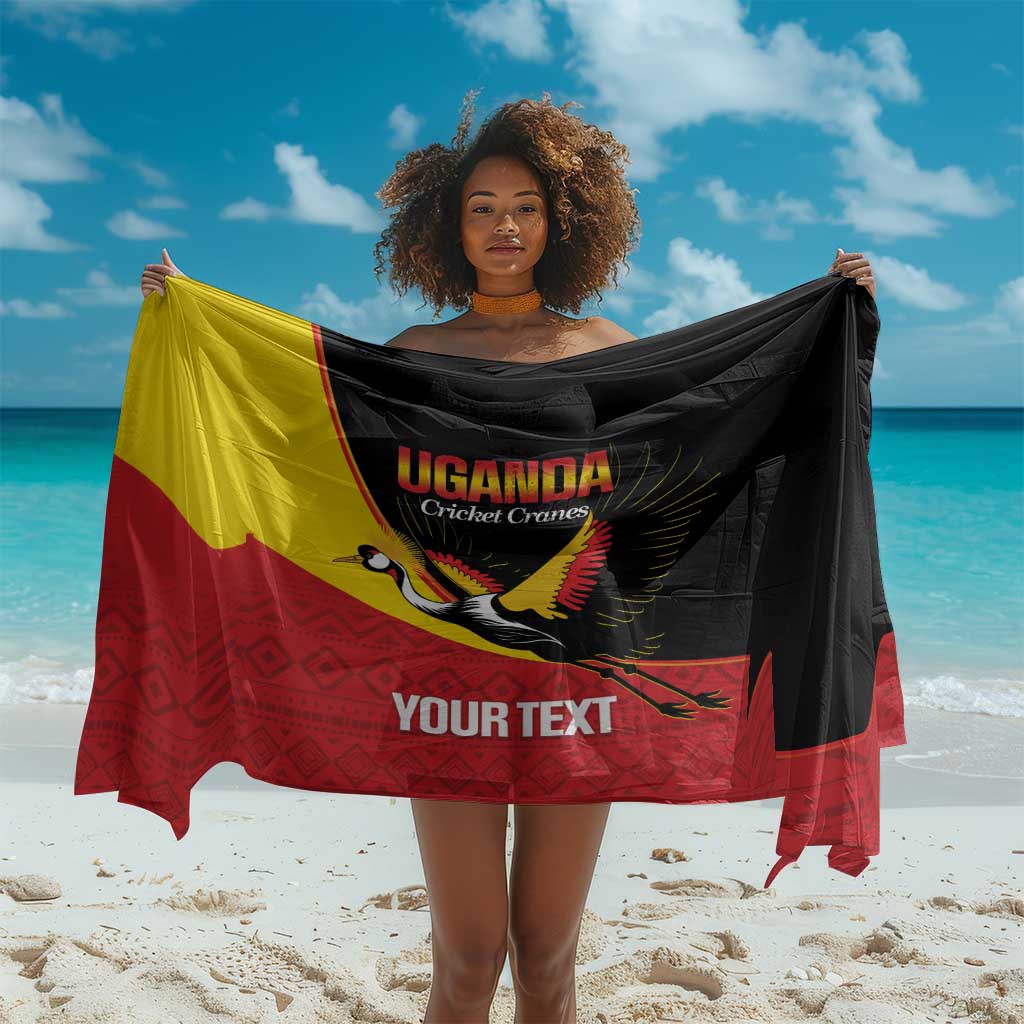 Afro Cricket Uganda Custom Sarong Go Cranes African Pattern - African Pride