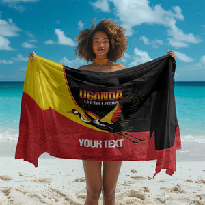Afro Cricket Uganda Custom Sarong Go Cranes African Pattern - African Pride