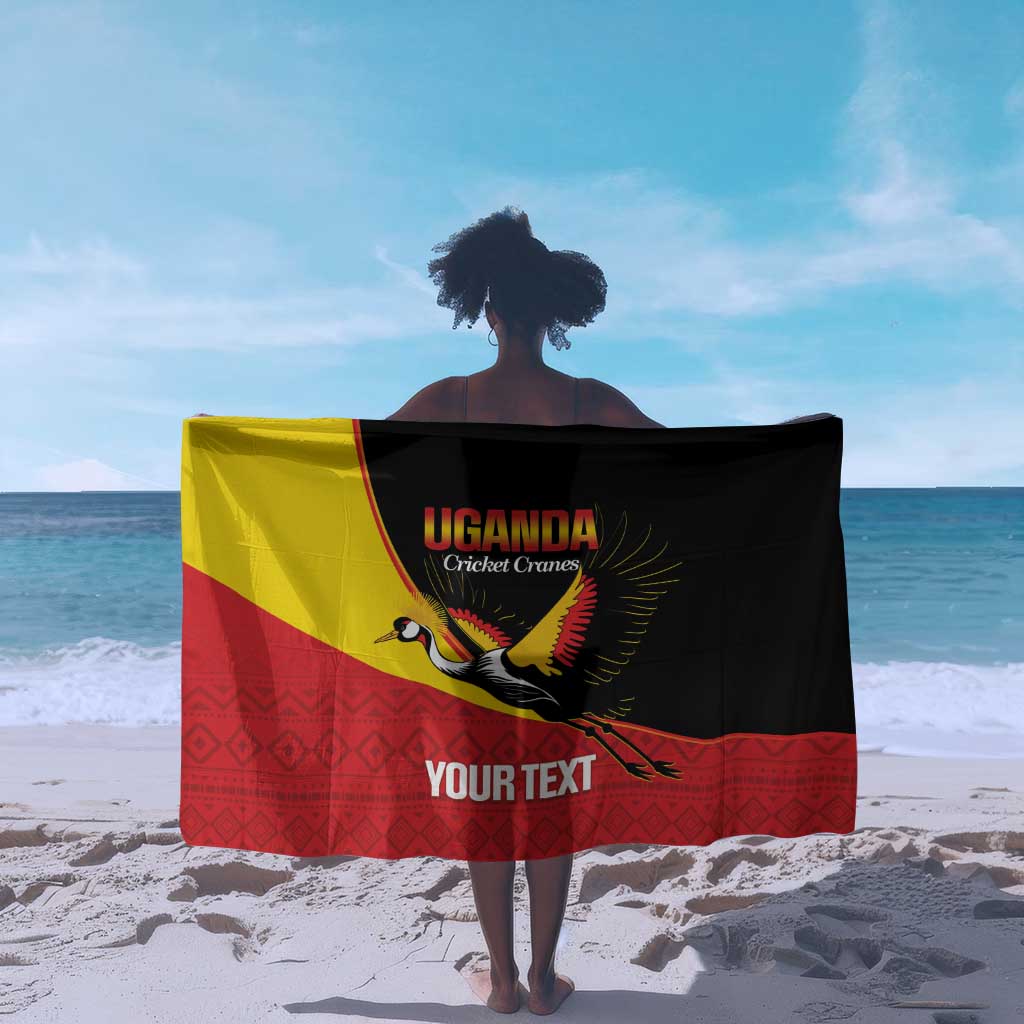 Afro Cricket Uganda Custom Sarong Go Cranes African Pattern - African Pride