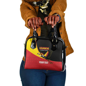 Afro Cricket Uganda Custom Shoulder Handbag Go Cranes African Pattern - African Pride