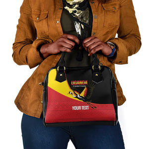 Afro Cricket Uganda Custom Shoulder Handbag Go Cranes African Pattern - African Pride