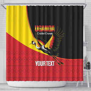 Afro Cricket Uganda Custom Shower Curtain Go Cranes African Pattern - African Pride