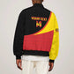 Afro Cricket Uganda Custom Sleeve Zip Bomber Jacket Go Cranes African Pattern - African Pride