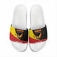 Custom Uganda Cricket Slide Sandals Go Cranes African Pattern