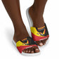 Custom Uganda Cricket Slide Sandals Go Cranes African Pattern