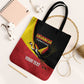 Custom Uganda Cricket Tote Bag Go Cranes African Pattern