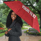 Custom Uganda Cricket Umbrella Go Cranes African Pattern