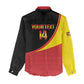 Afro Cricket Uganda Custom Women Casual Shirt Go Cranes African Pattern - African Pride