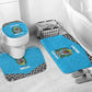 Custom Tanzania Cricket Bathroom Set Go Cows Sporty African Pattern