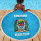 Afro Cricket Tanzania Custom Beach Blanket Go Cows Sporty African Pattern - African Pride