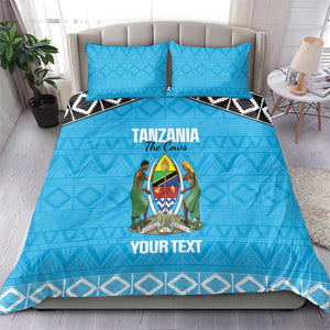 Afro Cricket Tanzania Custom Bedding Set Go Cows Sporty African Pattern - African Pride