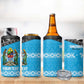 Afro Cricket Tanzania Custom 4 in 1 Can Cooler Tumbler Go Cows Sporty African Pattern - African Pride