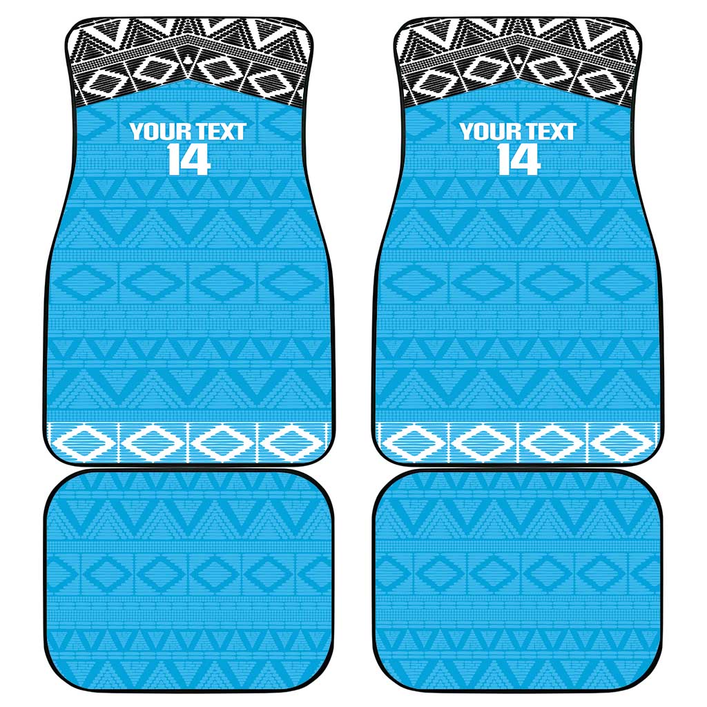 Afro Cricket Tanzania Custom Car Mats Go Cows Sporty African Pattern - African Pride