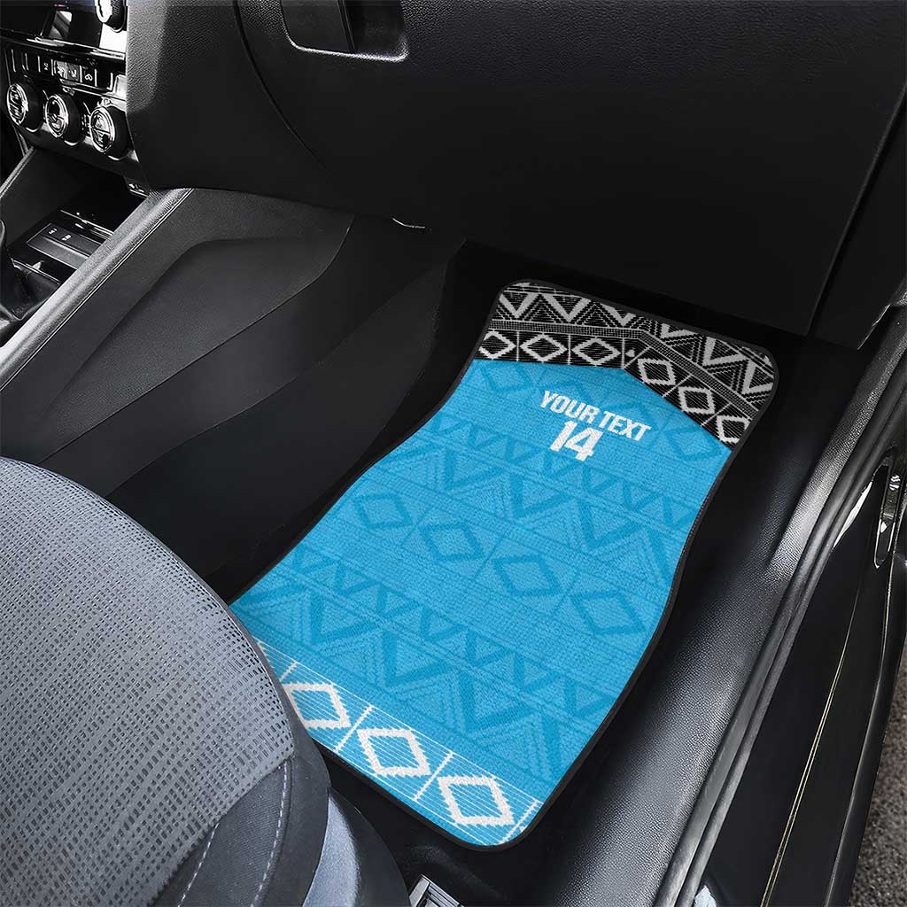 Afro Cricket Tanzania Custom Car Mats Go Cows Sporty African Pattern - African Pride