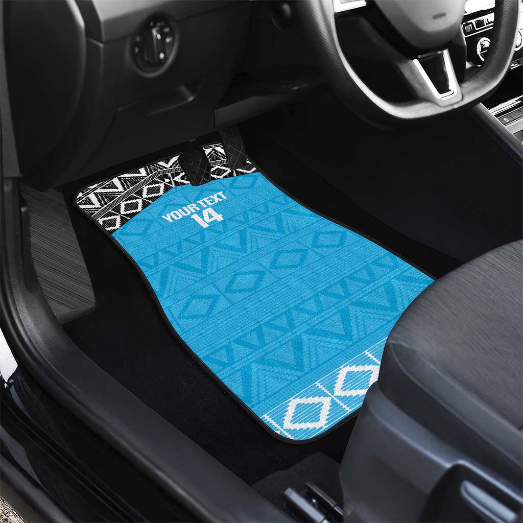 Afro Cricket Tanzania Custom Car Mats Go Cows Sporty African Pattern - African Pride