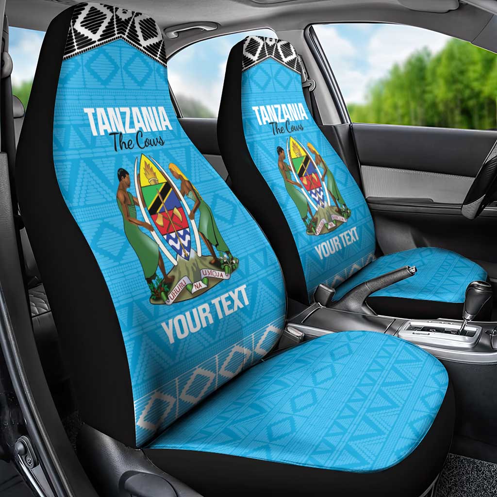 Afro Cricket Tanzania Custom Car Seat Cover Go Cows Sporty African Pattern - African Pride