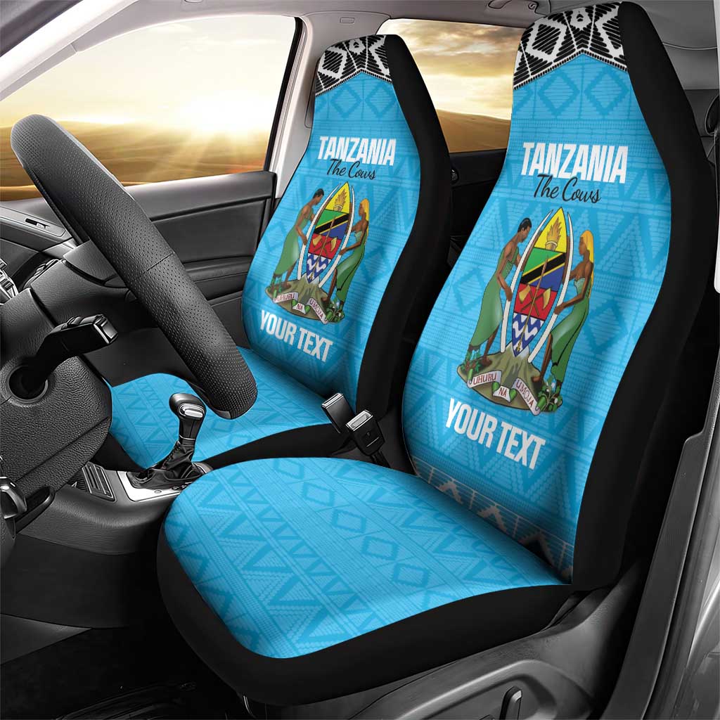 Afro Cricket Tanzania Custom Car Seat Cover Go Cows Sporty African Pattern - African Pride