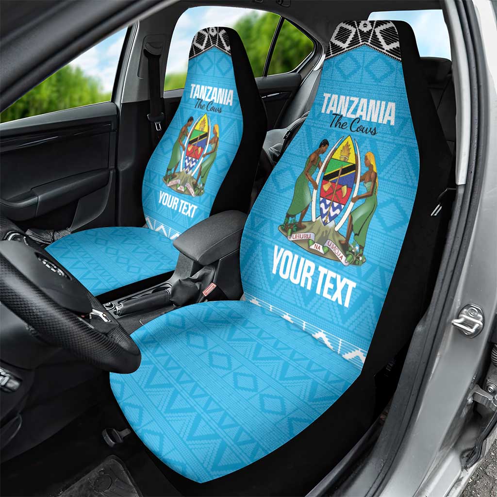 Afro Cricket Tanzania Custom Car Seat Cover Go Cows Sporty African Pattern - African Pride