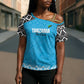 Custom Tanzania Cricket Cross Shoulder Shirt Go Cows Sporty African Pattern