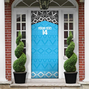 Custom Tanzania Cricket Door Cover Go Cows Sporty African Pattern
